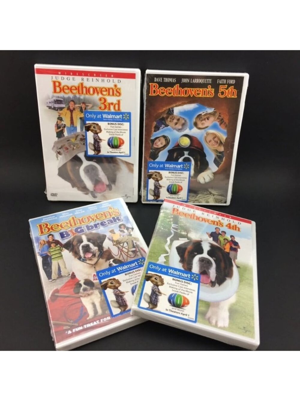 Beethoven 4-DVD Movie Set Bundle Brand New Sealed